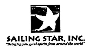 SAILING STAR, INC. "BRINGING YOU GOOD SPIRITS FROM AROUND THE WORLD" logo