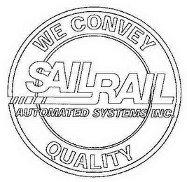 SAILRAIL WE CONVEY QUALITY AUTOMATED SYSTEMS INC. logo