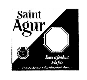 SAINT AGUR FORCE ET FONDANT A LA FOIS FROMAGE A PATE PERVILLEE FABRIQUE EN VELAY logo