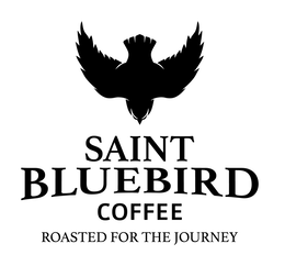 SAINT BLUEBIRD COFFEE ROASTED FOR THE JOURNEY logo
