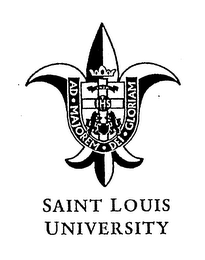 SAINT LOUIS UNIVERSITY AD MAJOREM DEI GLORIAM IHS 1818 logo