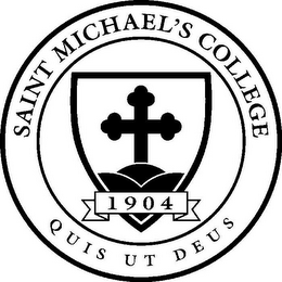 SAINT MICHAEL'S COLLEGE QUIS UT DEUS 1904 logo