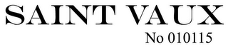 SAINT VAUX NO 010115 logo