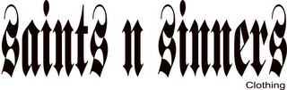 SAINTS N SINNERS CLOTHING logo