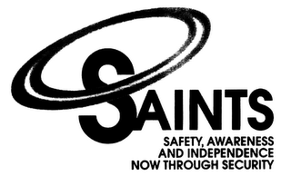 SAINTS SAFETY, AWARENESS AND INDEPENDENCE NOW THROUGH SECURITY logo