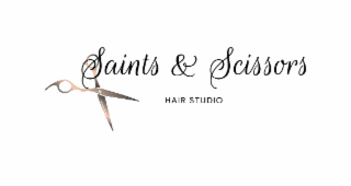 SAINTS & SCISSORS HAIR STUDIO logo