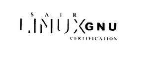 SAIR LINUX AND GNU CERTIFICATION logo