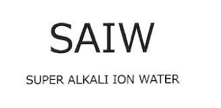 SAIW SUPER ALKALI ION WATER logo