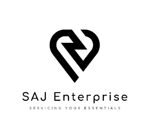 SAJ ENTERPRISE SERVICING YOUR ESSENTIALS logo