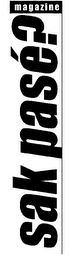 SAK PASÉ? MAGAZINE logo