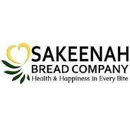 SAKEENAH BREAD COMPANY HEALTH AND HAPPINESS IN EVERY BITE logo