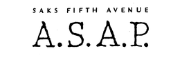 SAKS FIFTH AVENUE A.S.A.P logo