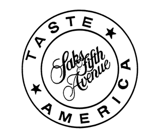 SAKS FIFTH AVENUE TASTE AMERICA logo