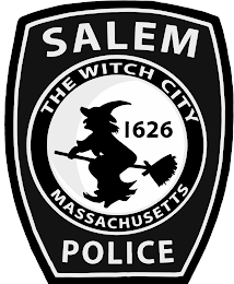 SALEM POLICE THE WITCH CITY MASSACHUSETTS 1626 logo