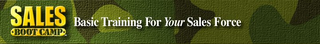 SALES ·BOOT CAMP· BASIC TRAINING FOR YOUR SALES FORCE logo