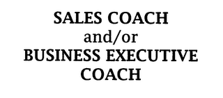 SALES COACH AND/OR BUSINESS EXECUTIVE COACH logo