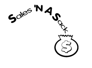 SALES 'N A SACK $ logo