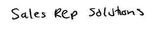 SALES REP SOLUTIONS logo