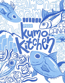 SALMON FROM PICO KUMO KITCHEN OE AND ELLOWTAIL JAPAN A FR CANA HOLLYWO BL F T F logo