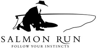 SALMON RUN FOLLOW YOUR INSTINCTS logo