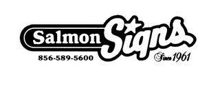 SALMON SIGNS 856-589-5600 SINCE 1961 logo