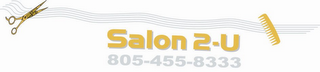 SALON 2-U 805-455-8333 logo