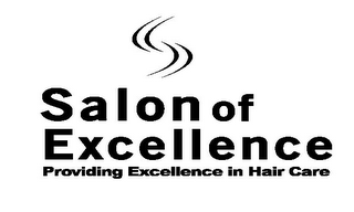 SALON OF EXCELLENCE PROVIDING EXCELLENCE IN HAIR CARE logo