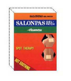 SALONPAS GEL-PATCH HISAMITSU SPOT THERAPY HOT SOOTHING logo