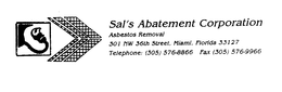 SAL'S ABATEMENT CORPORATION ASBESTOS REMOVAL logo