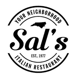 SAL'S EST. 1977 YOUR NEIGHBORHOOD ITALIAN RESTAURANT logo