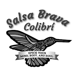 SALSA BRAVA COLIBRÍ SPICE YOUR MIND, BODY, AND SOUL logo