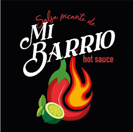 SALSA PICANTE DE MI BARRIO HOT SAUCE logo