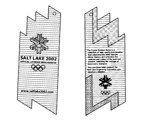 SALT LAKE 2002 OFFICIAL LICENSED MERCHANDISE WWW.SALTLAKE2002.COM logo