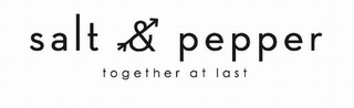 SALT & PEPPER TOGETHER AT LAST logo