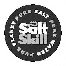 SALT SKILL PURE WATER, PURE SALT PURE PLANET logo