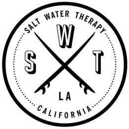 SALT WATER THERAPY LA CALIFORNIA SWT logo