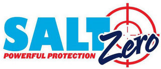 SALT ZERO POWERFUL PROTECTION logo