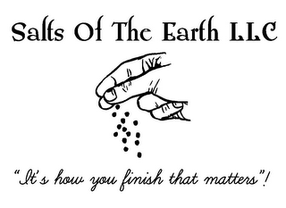 SALTS OF THE EARTH LLC "IT'S HOW YOU FINISH THAT MATTERS"! logo