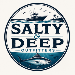 SALTY & DEEP OUTFITTERS logo
