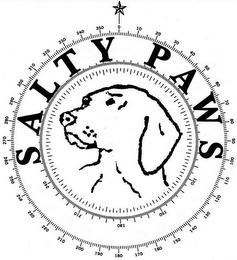 SALTY PAWS logo