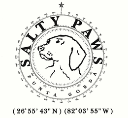 SALTY PAWS PUNTA GORDA (26º 55' 43" N) (82º 03' 55" W) logo
