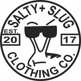 SALTY + SLUG CLOTHING CO. EST. 20 17 logo