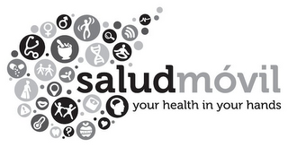 SALUDMOVIL YOUR HEALTH IN YOUR HANDS logo