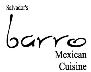 SALVADOR'S BARRO MEXICAN CUISINE logo