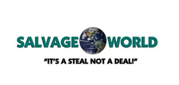 SALVAGE WORLD "IT'S A STEAL NOT A DEAL" logo