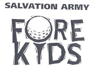 SALVATION ARMY FORE KIDS logo