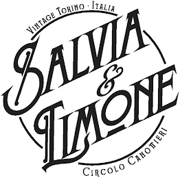 SALVIA & LIMONE VINTAGE TORINO · ITALIA CIRCOLO CANOTTIERI logo