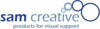 SAM CREATIVE PRODUCTS FOR VISUAL SUPPORT logo