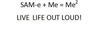SAM-E + ME = ME2 LIVE LIFE OUT LOUD! logo