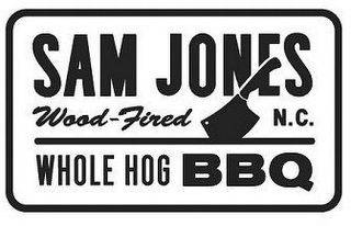 SAM JONES WOOD-FIRED N.C. WHOLE HOG BBQ logo